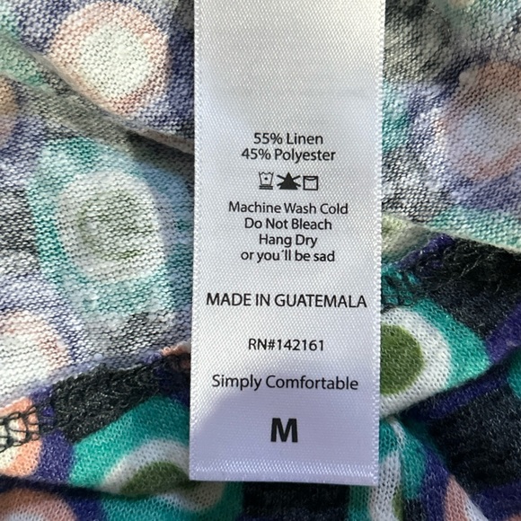 LuLaRoe Long Open Front Duster Cardigan Dot Design Size Medium - Picture 6 of 10